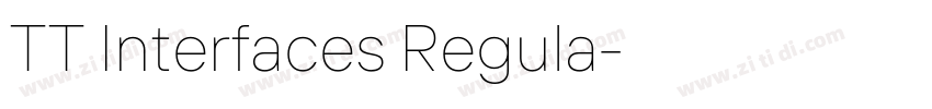 TT Interfaces Regula字体转换 TT Interfaces Regula字体转换